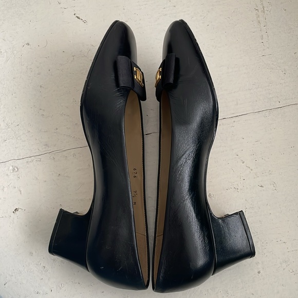 Etienne Aigner black leather heels 7.5 - Picture 7 of 11